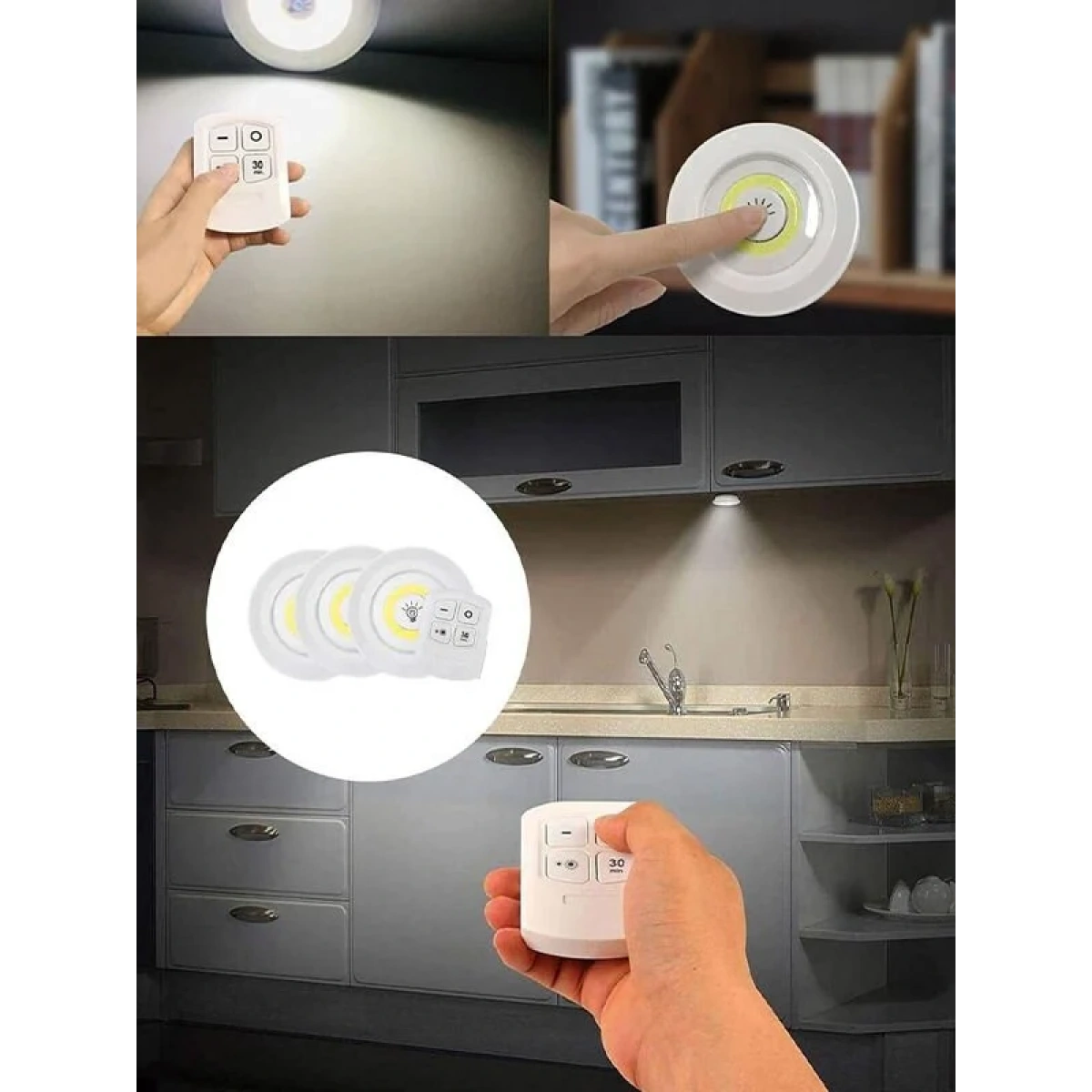 3 LÜ KUMANDALI LED LAMBA BRADER-30