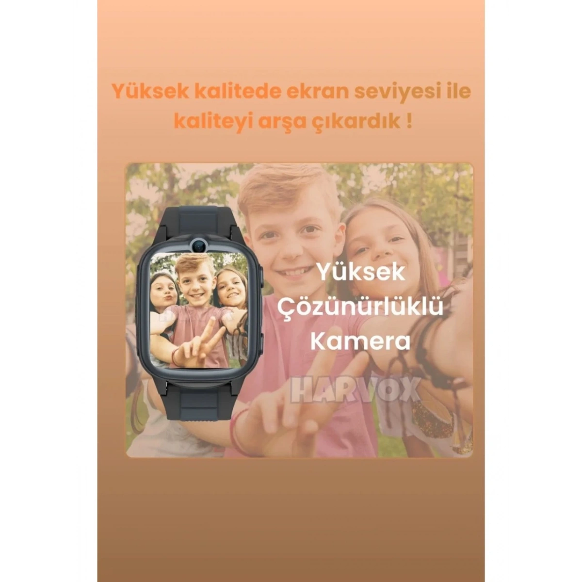 4G Max Çocuk Saati Hx Kids Siyah