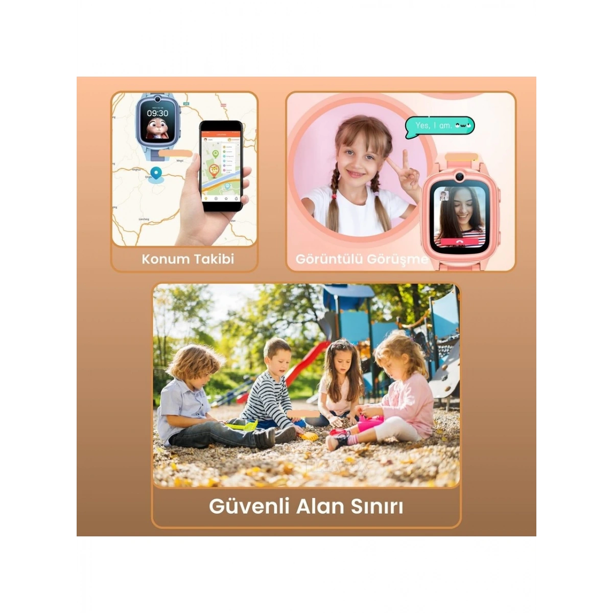 4G Pro Çocuk Saati Hx Kids Pembe