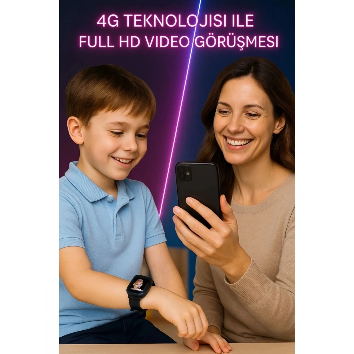 4G Pro Çocuk Saati Hx Kids Siyah