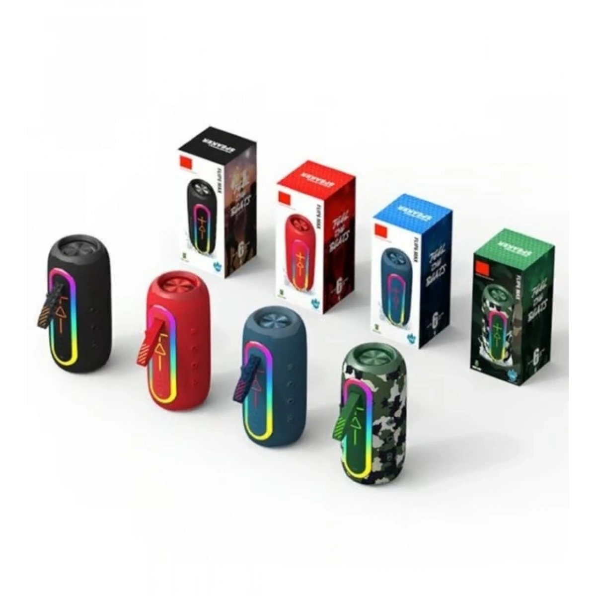 iDragon Flip6 Max Bluetooth Hoparlör Kırmızı