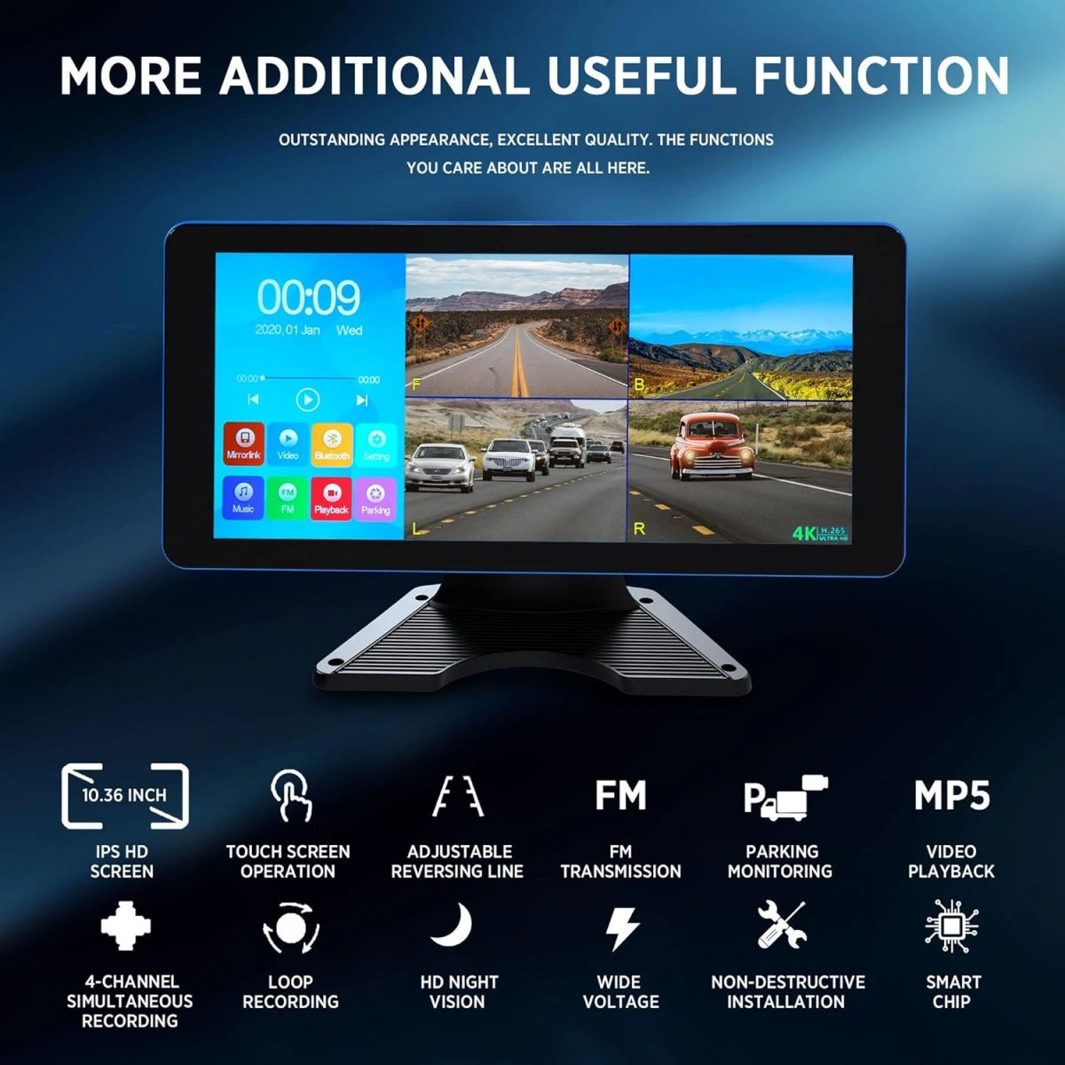 iDragon Zc 101-4 HD Tır Carplay Monitör ve Kamera