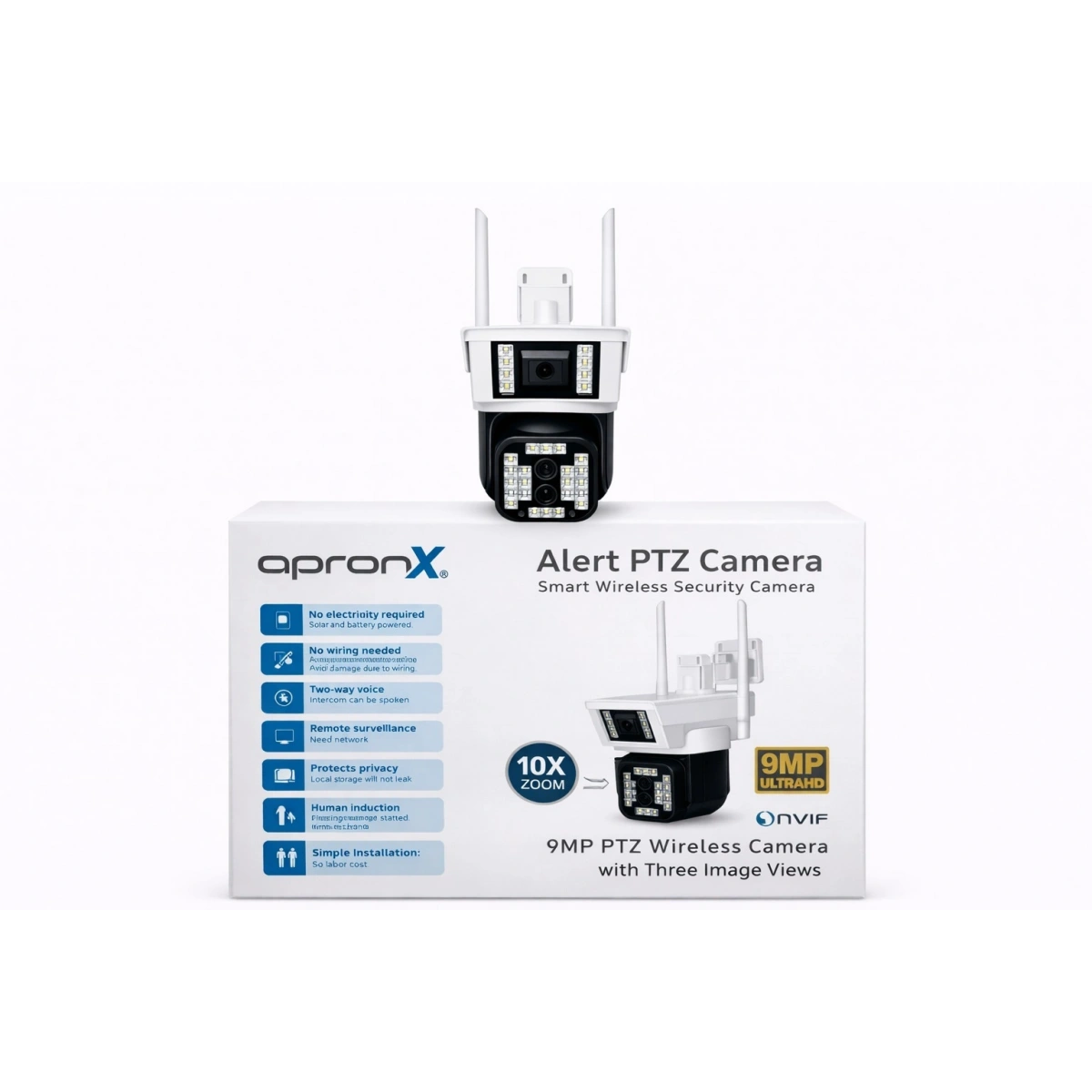 Apronx Apx-wp363oz 9Mp 10x Zoom Çift Kameralı Wifi Kamera