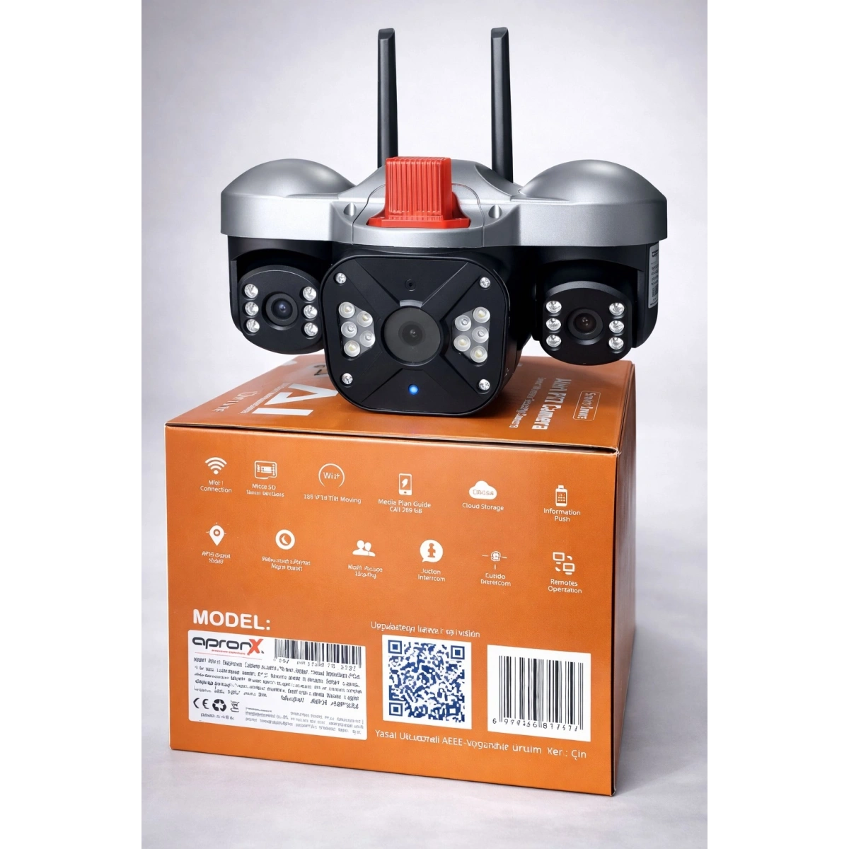 Apronx Apx-wp332 6Mp Üç Kameralı Wifi Kamera