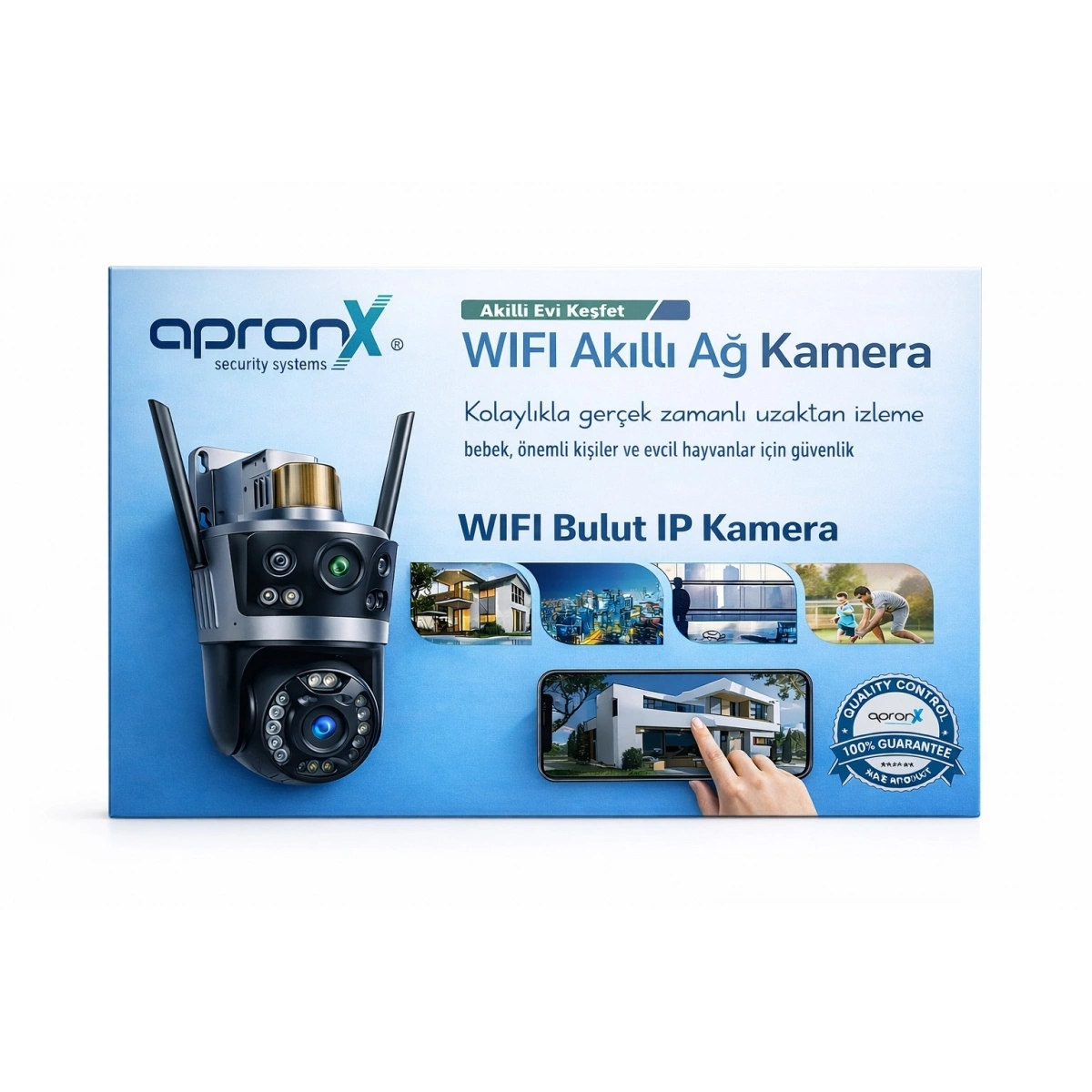 Apronx Apx-wpg262 6Mp Çift Kameralı Wifi Kamera