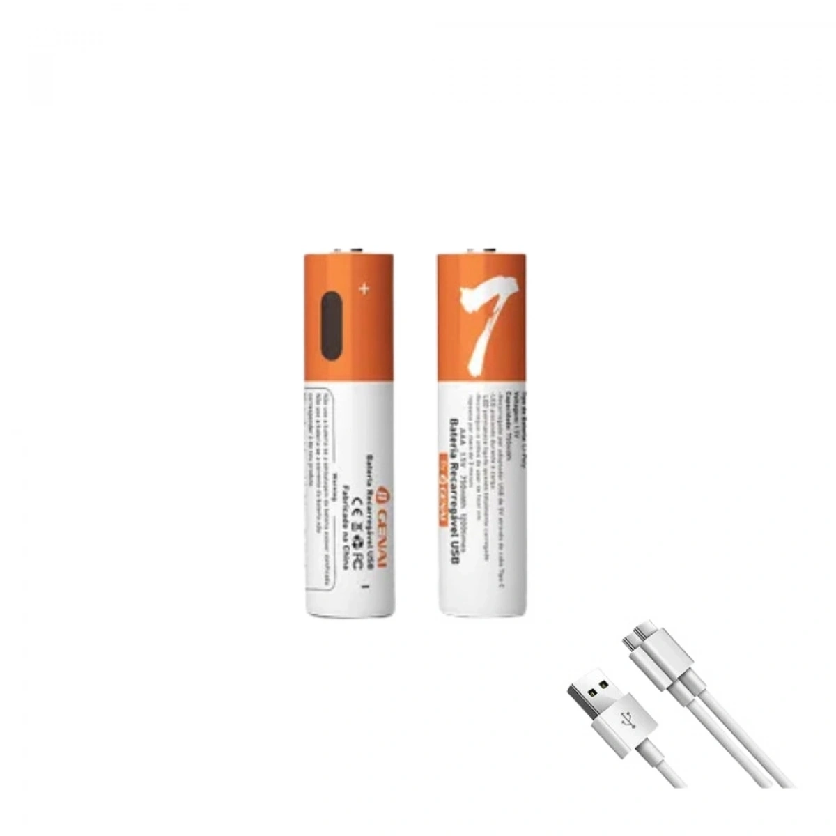 Aggiy K5 Type-C Şarj Edilebilir Büyük Kalem Pil AA 1.5V 2800mWh