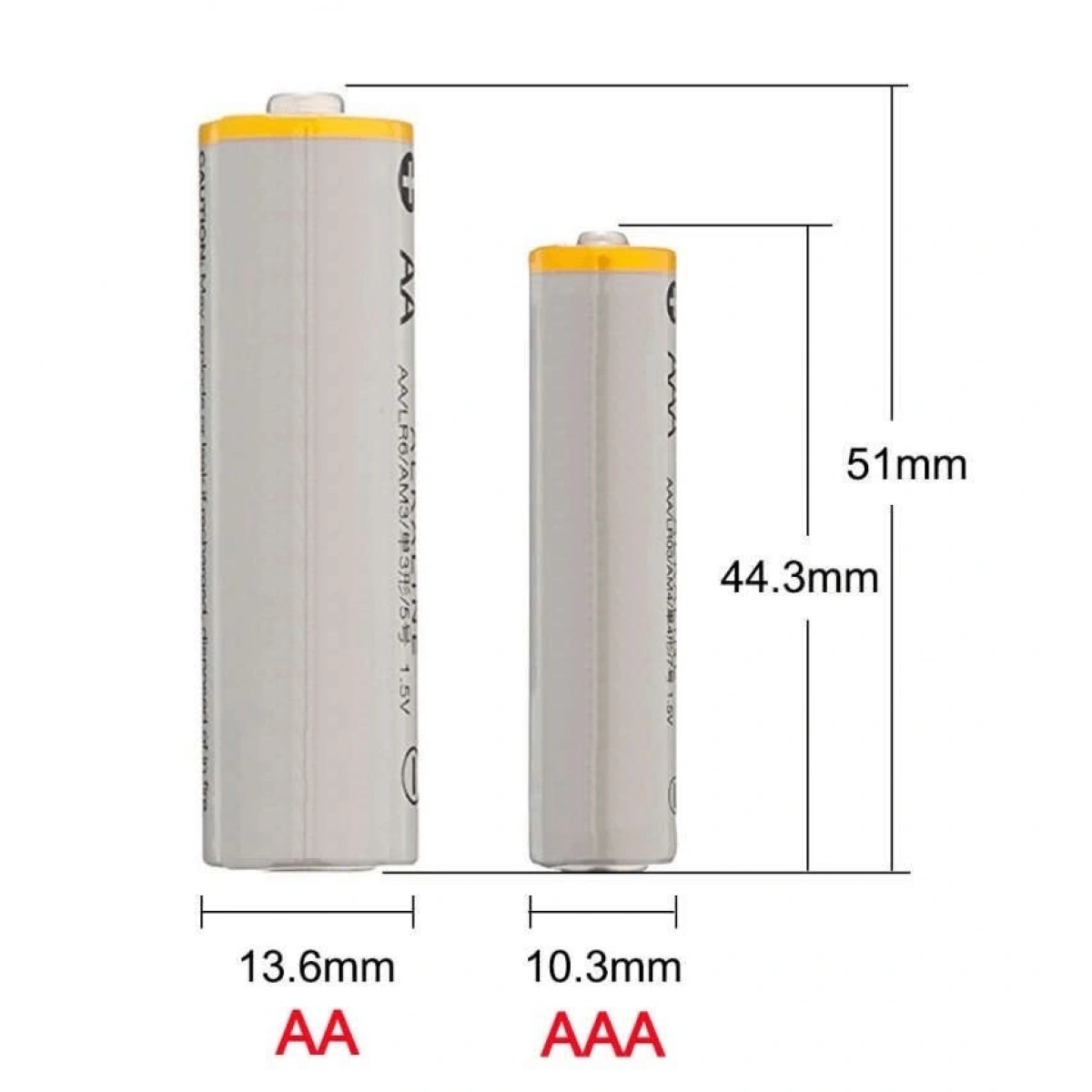 Aggiy K5 Type-C Şarj Edilebilir Büyük Kalem Pil AA 1.5V 2800mWh
