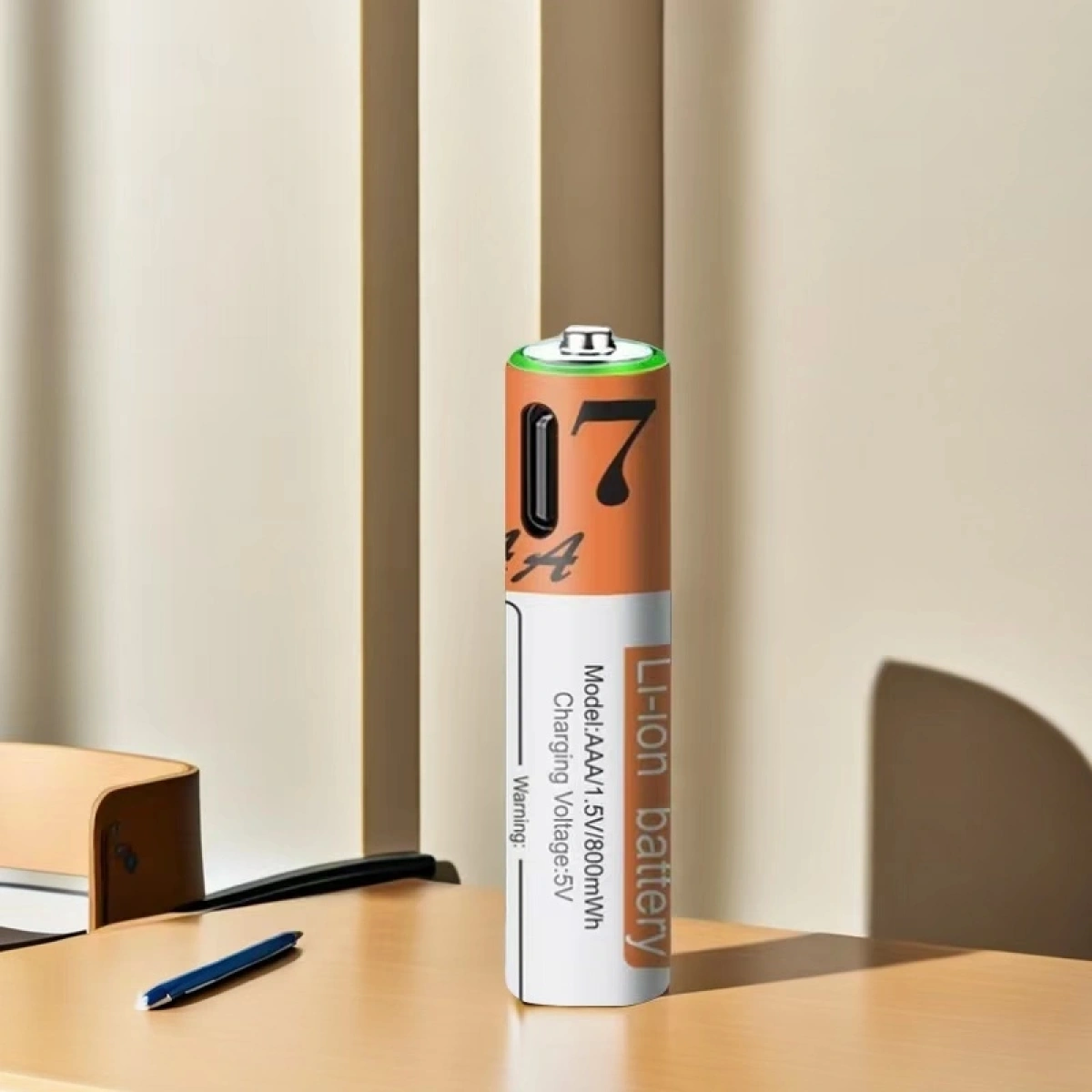 Aggiy K7 Type-C Şarj Edilebilir Küçük Kalem Pil AAA 1.5V 800mWh