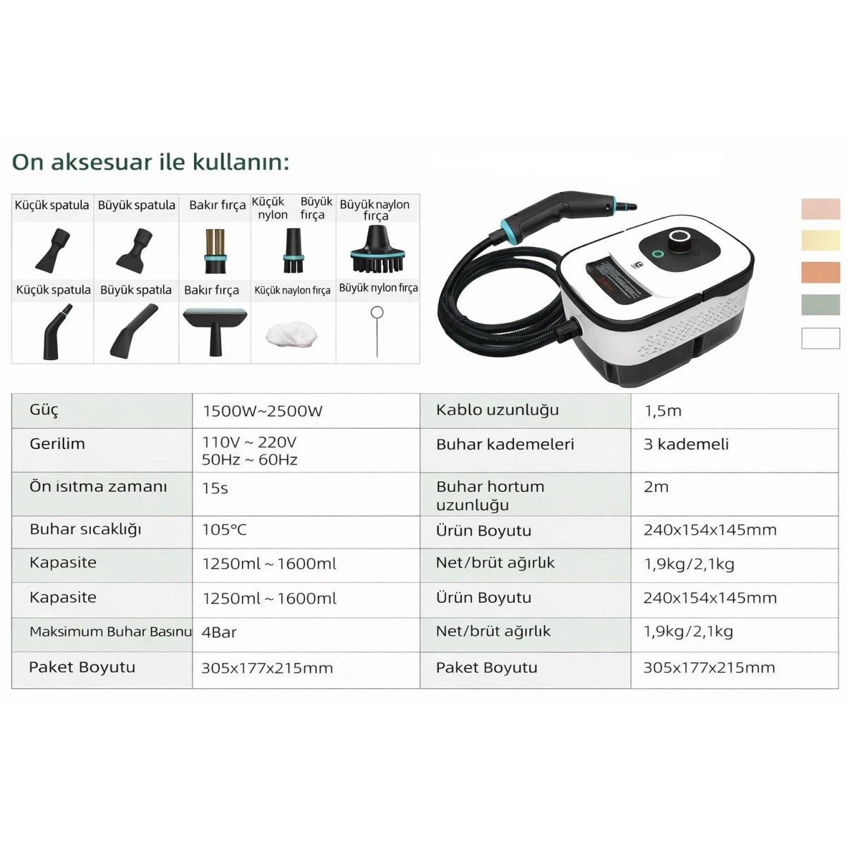 Aggiy Buharlı Temizleyici PowerSteam