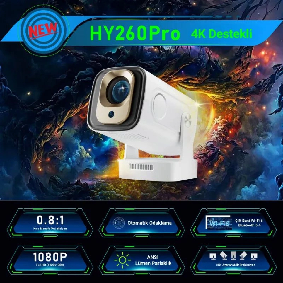 İ-Dragon Hy260 Pro Projeksiyon