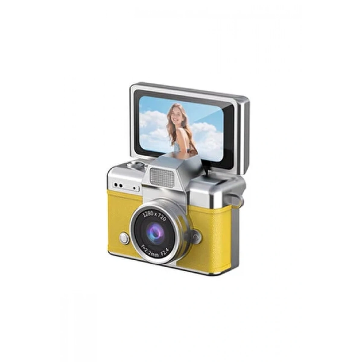 iDragon Lk-027 Mini Fotoğraf Makinesi Sarı