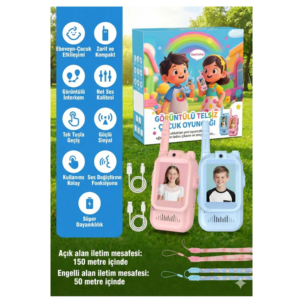 iDragon Lk-028 Görüntülü Çocuk Telsizi