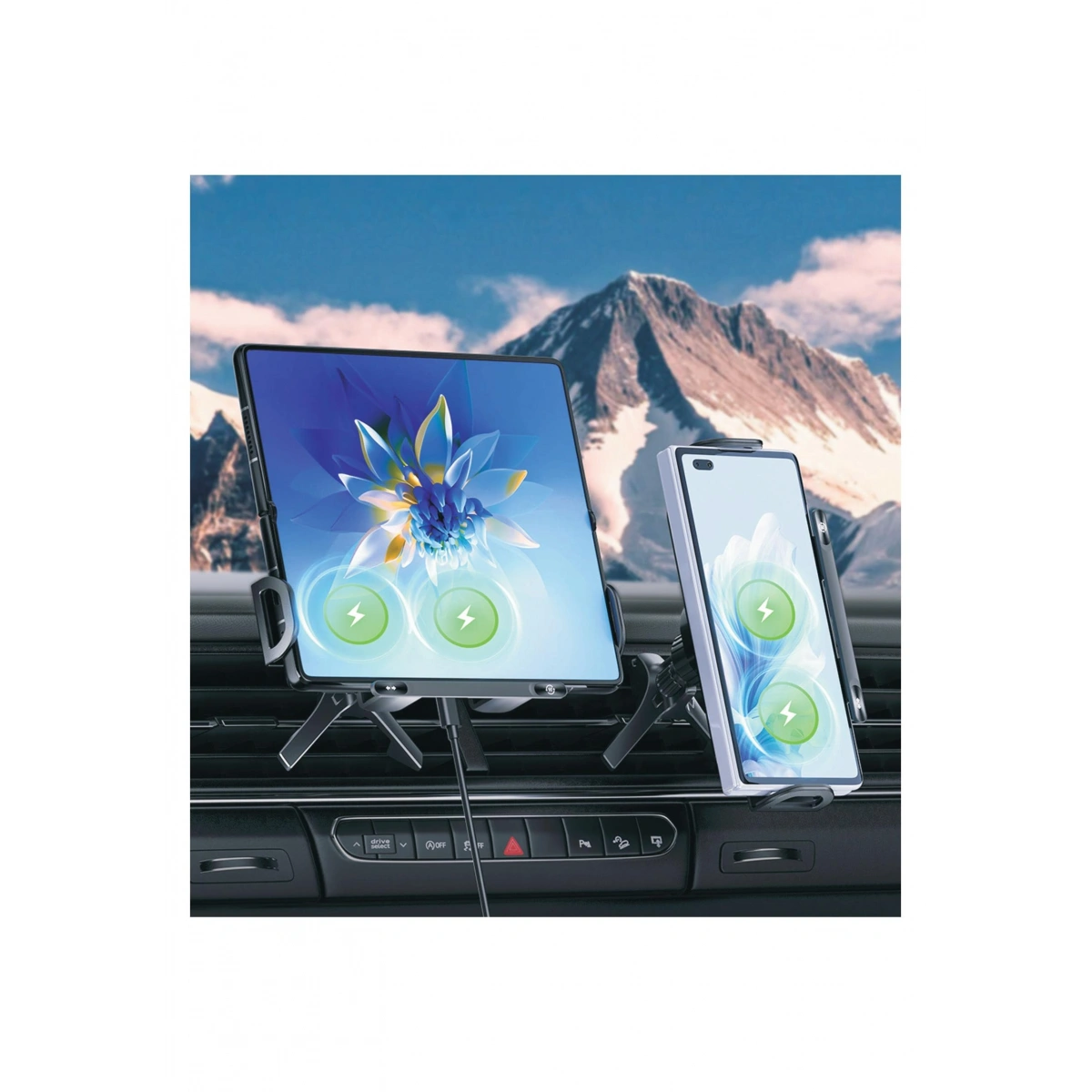 Aggiy 15W Hareketli Araç Telefon-Tablet Tutucu AutoMag