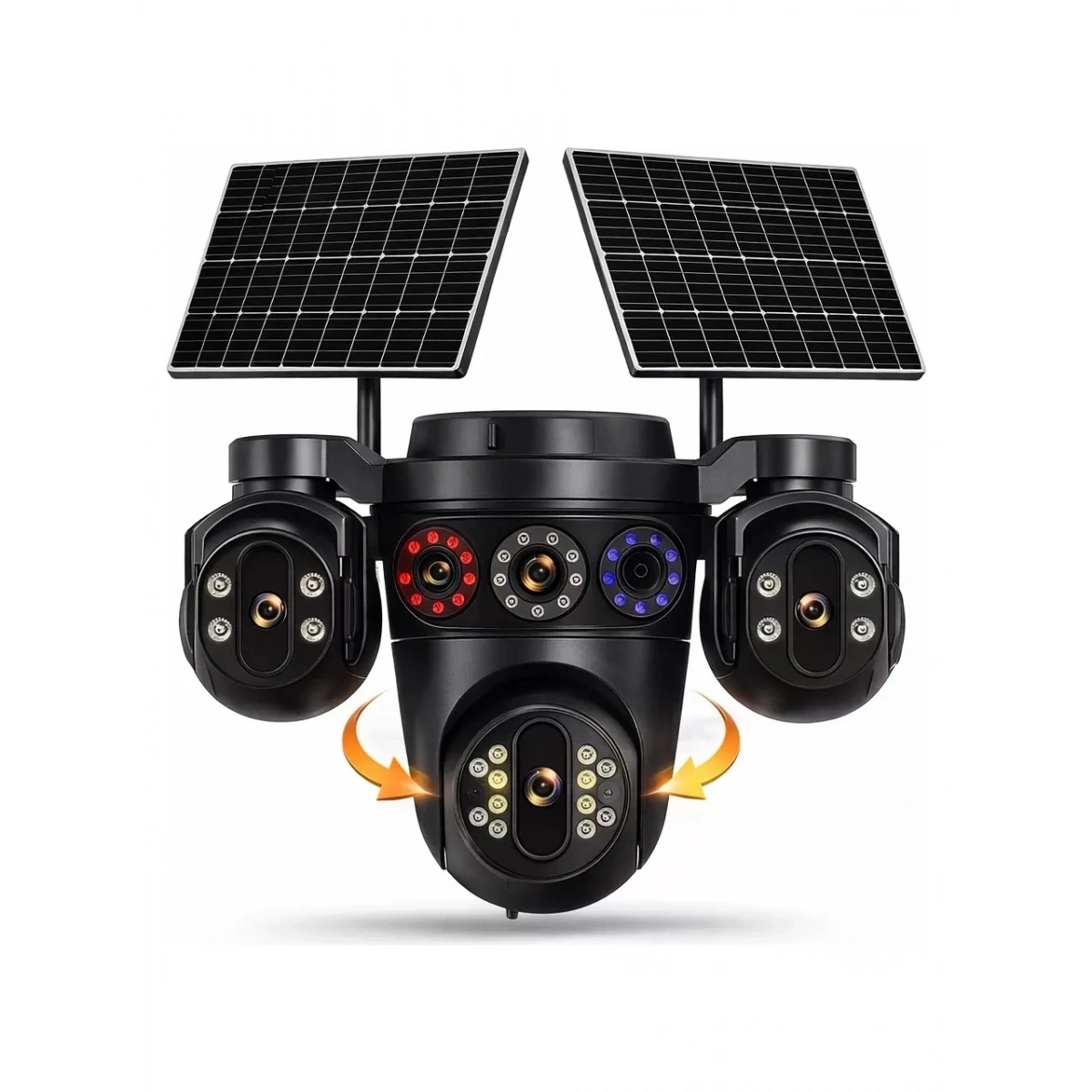 Esvision 3+3+3+3 12MP Dört Kameralı Çift Panelli Sim Kartlı 4G Kamera ES-7020(Turkcell Sim Kartlı)