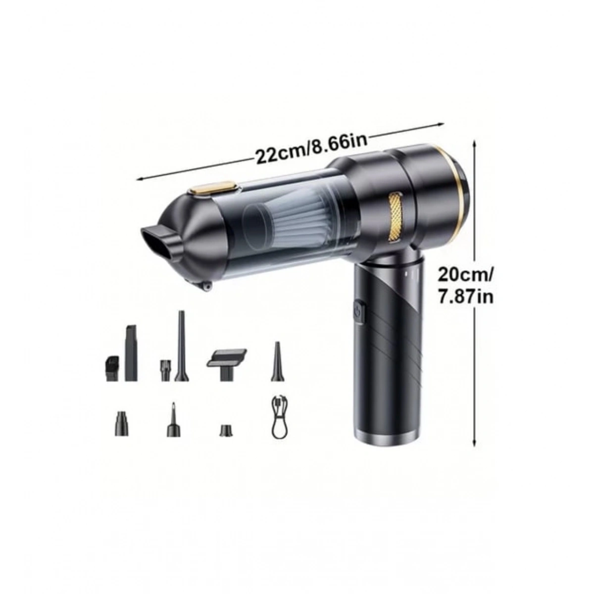 Şarjlı Araç Süpürgesi Ve Üfleme Çantalıb 20.000Pa Cs81 Plus Max