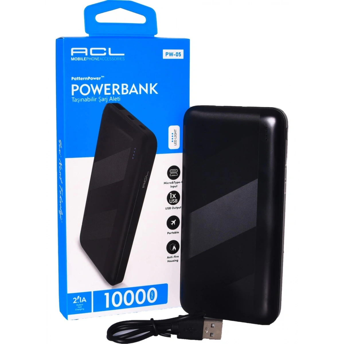 ACL PW-05 10000 MAH BEYAZ POWERBANK