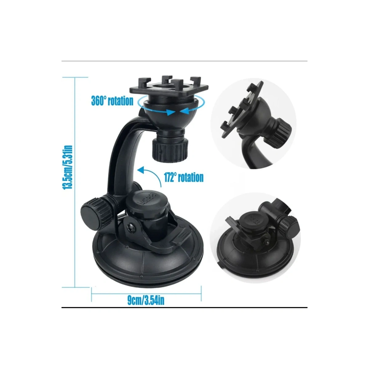 Araç İçi Vantuzlu Tablet Tutucu Tab-3