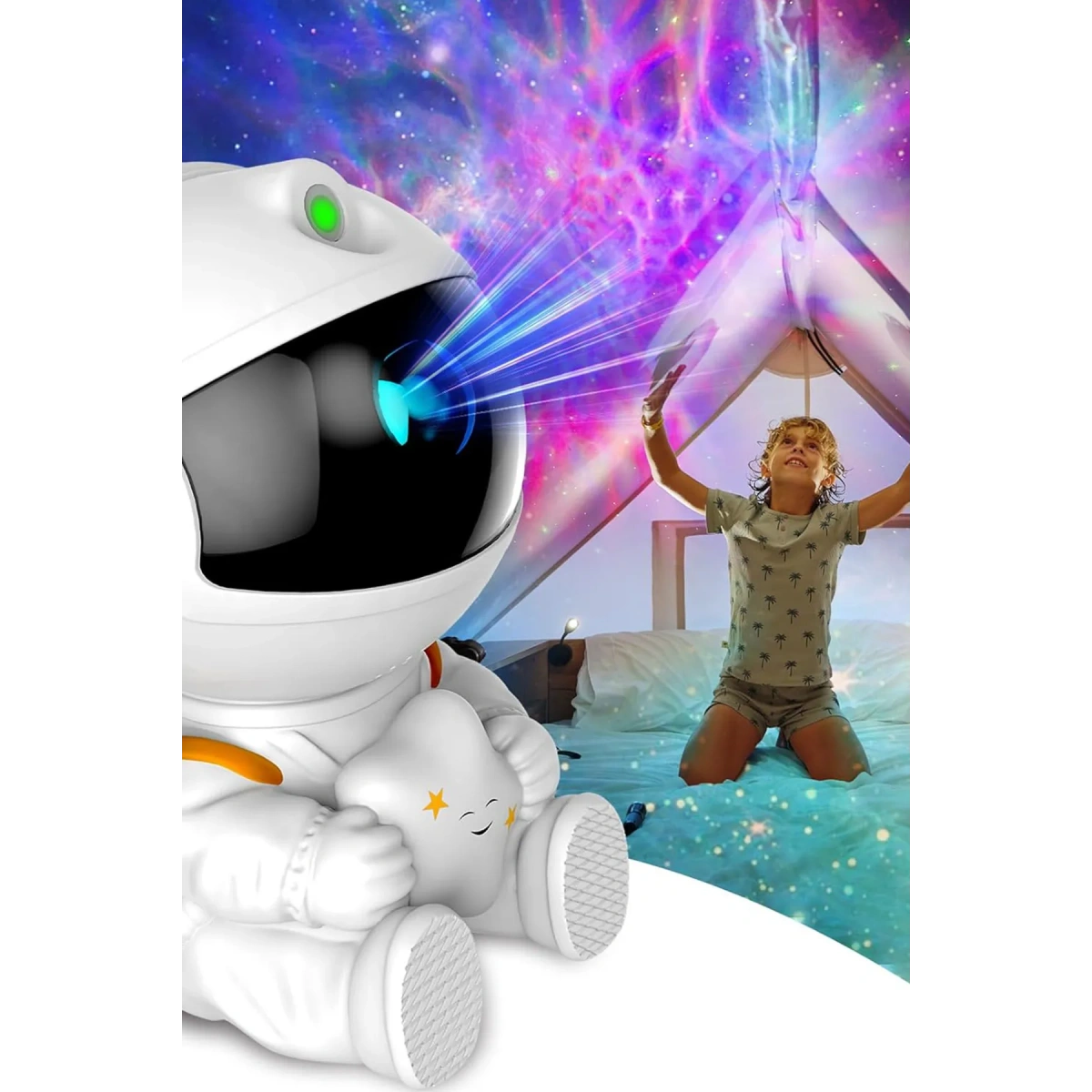 Astronot Projektör Gece Lambası Ve Bluetooth Hoparlör 532