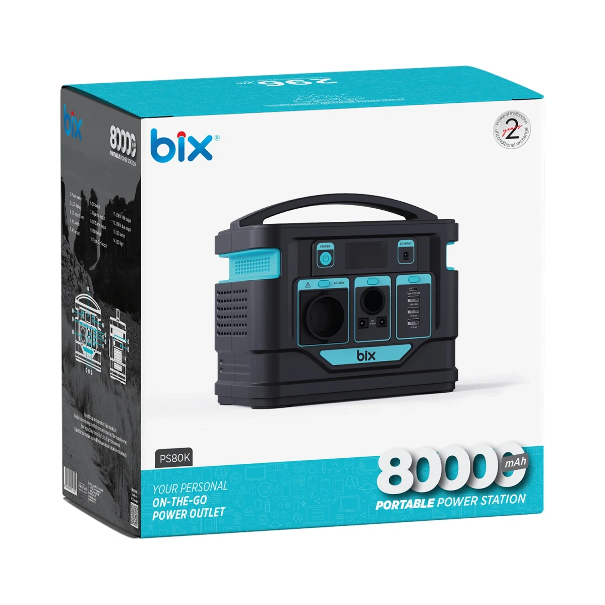 Bix 80.000 Mah 450W Powerbank Ps80K