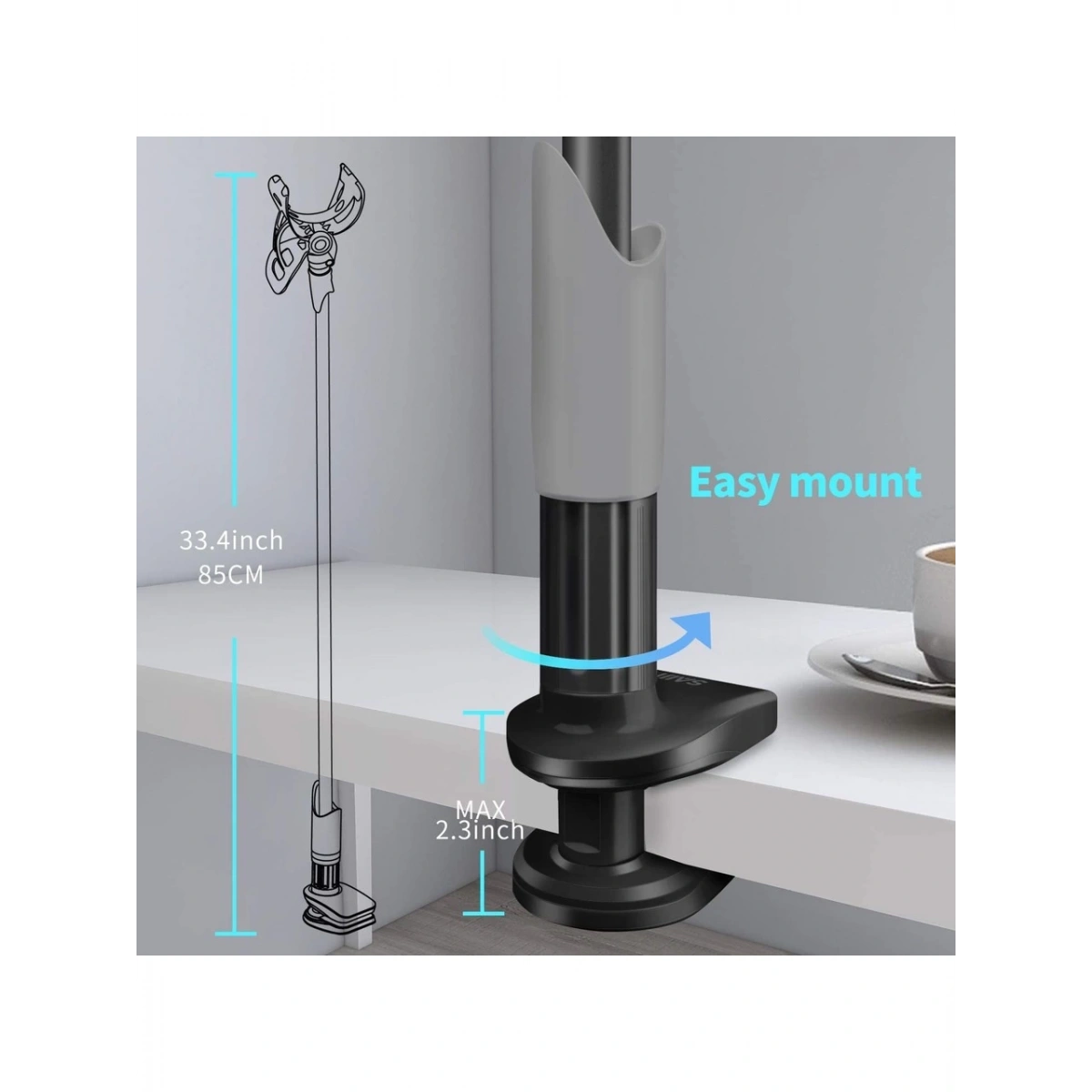 Bix Saıjı Kıstırmalı 95Cm Telefon Tutucu Ivy 3 Siyah