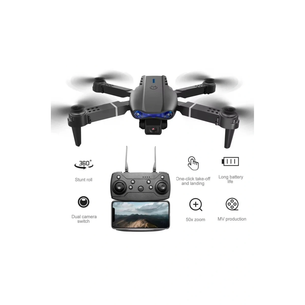 Blue İnter Drone İnt-E99 Pro