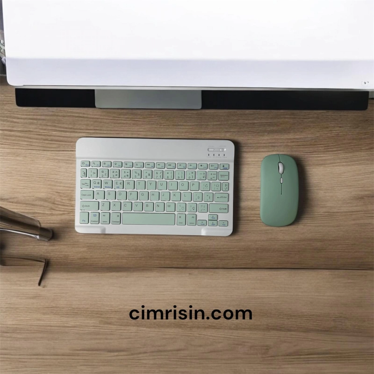 Bluetooth Klavye&Mouse Set Açık Yeşil