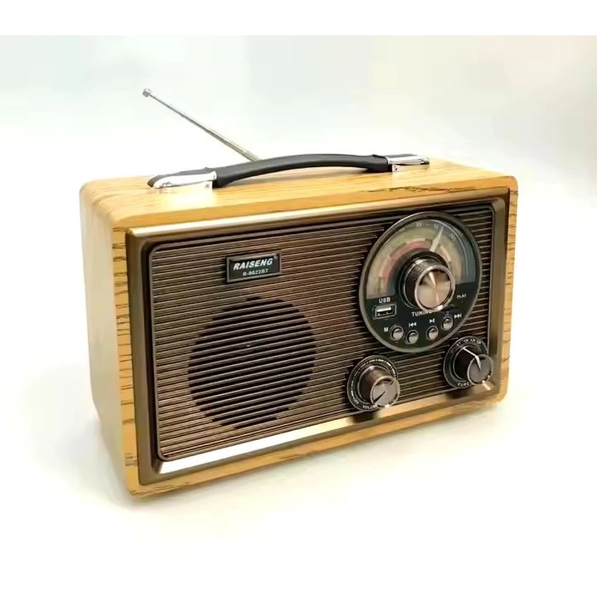 BLUETOOTH NOSTALJİ SPEAKER KOYU KAHVERENGİ R-9022BT