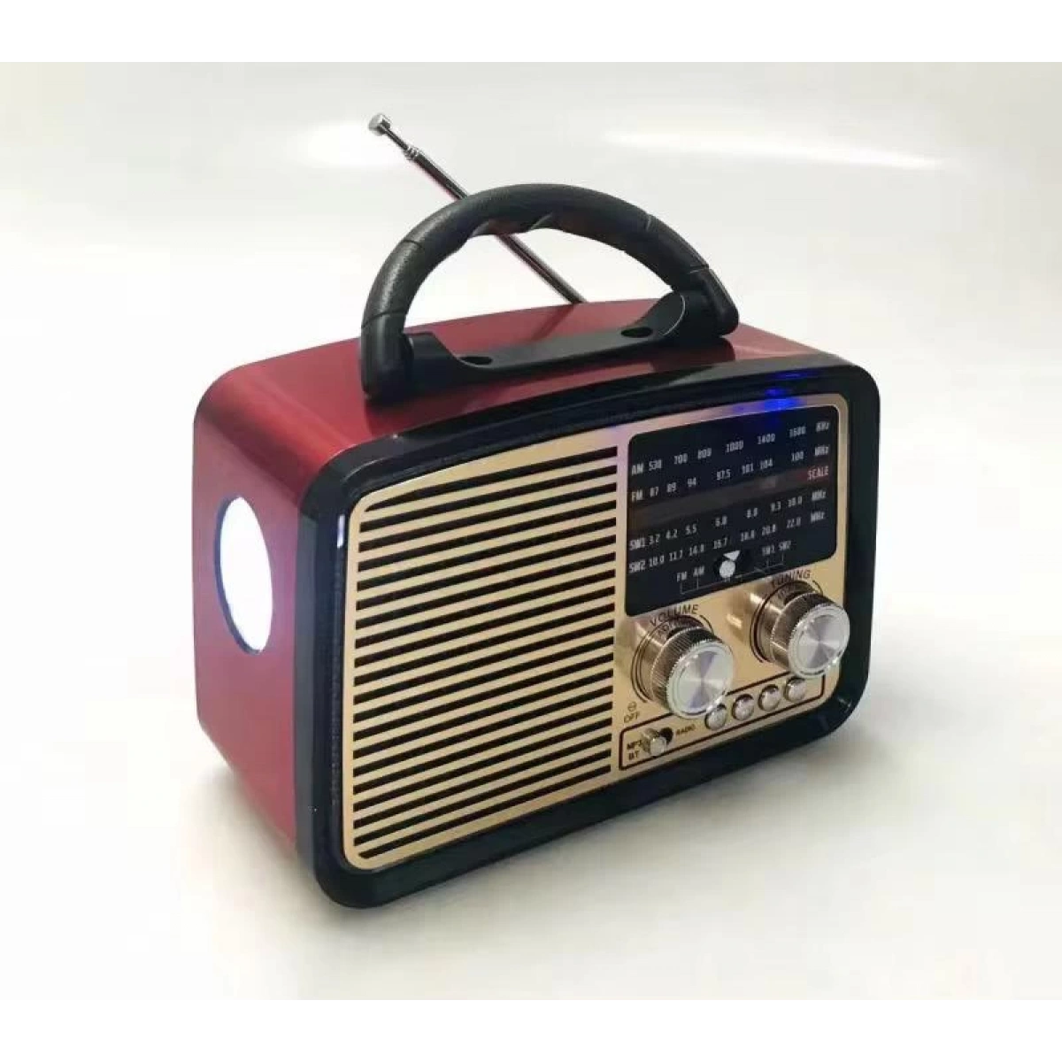 Bluetooth Nostalji Speaker Px-93Bt Kırmızı