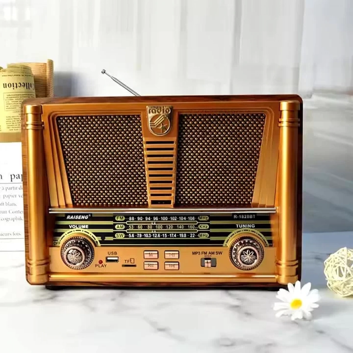 BLUETOOTH NOSTALJİ SPEAKER R-1828BT