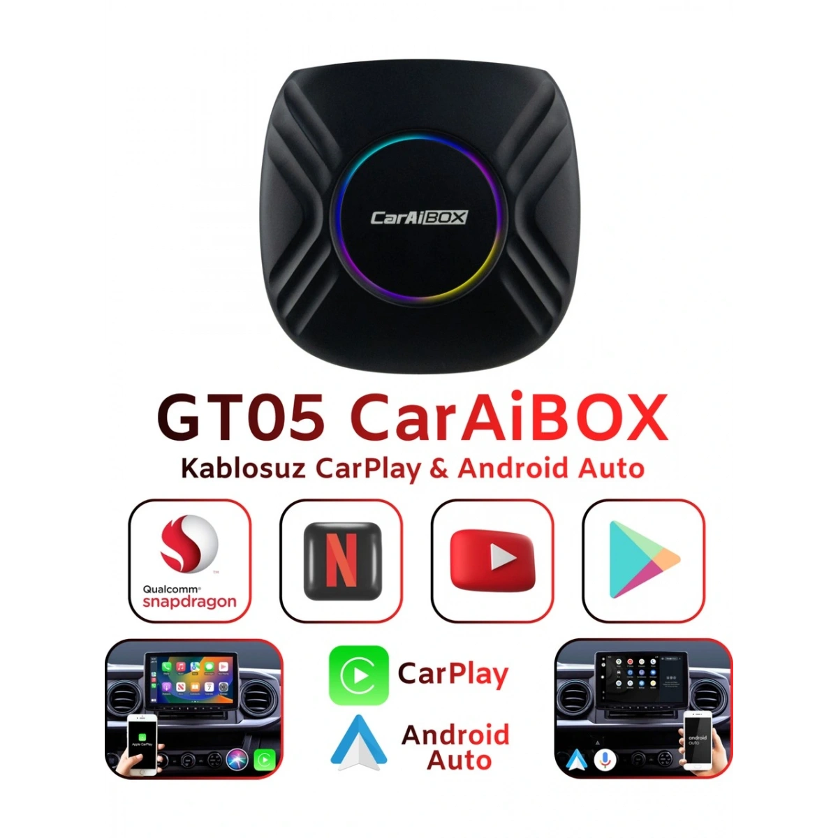 Bmw için 4+64 Gb Sim Kartlı Car Smart Box Carplay