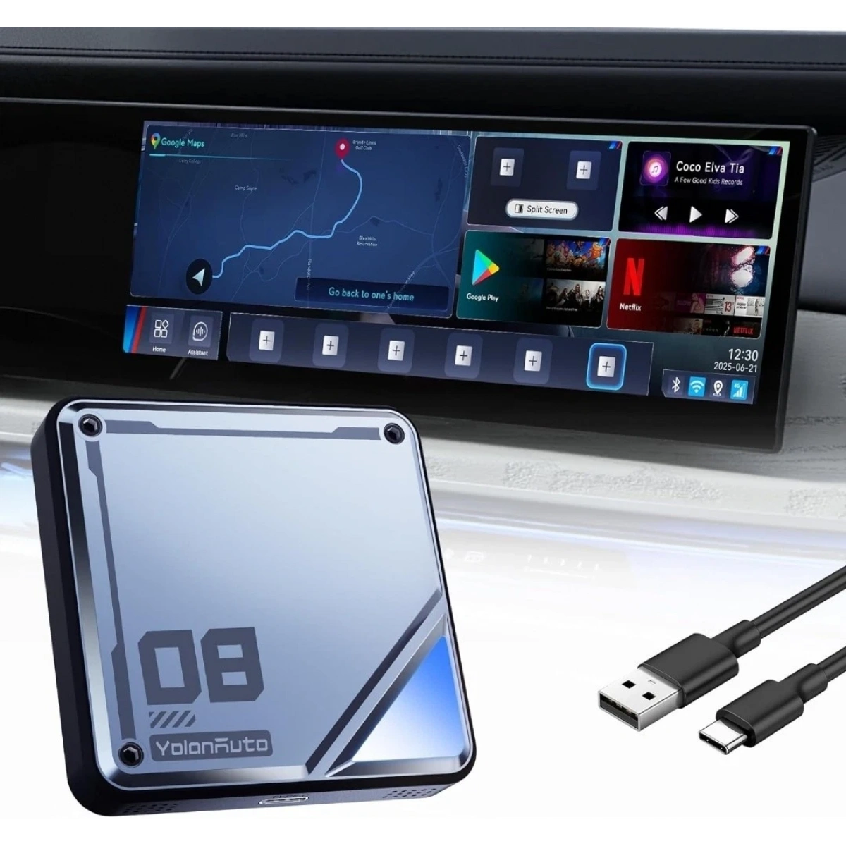 Bmw için 8+128 Gb Sim Kartlı Car Smart Box Carplay