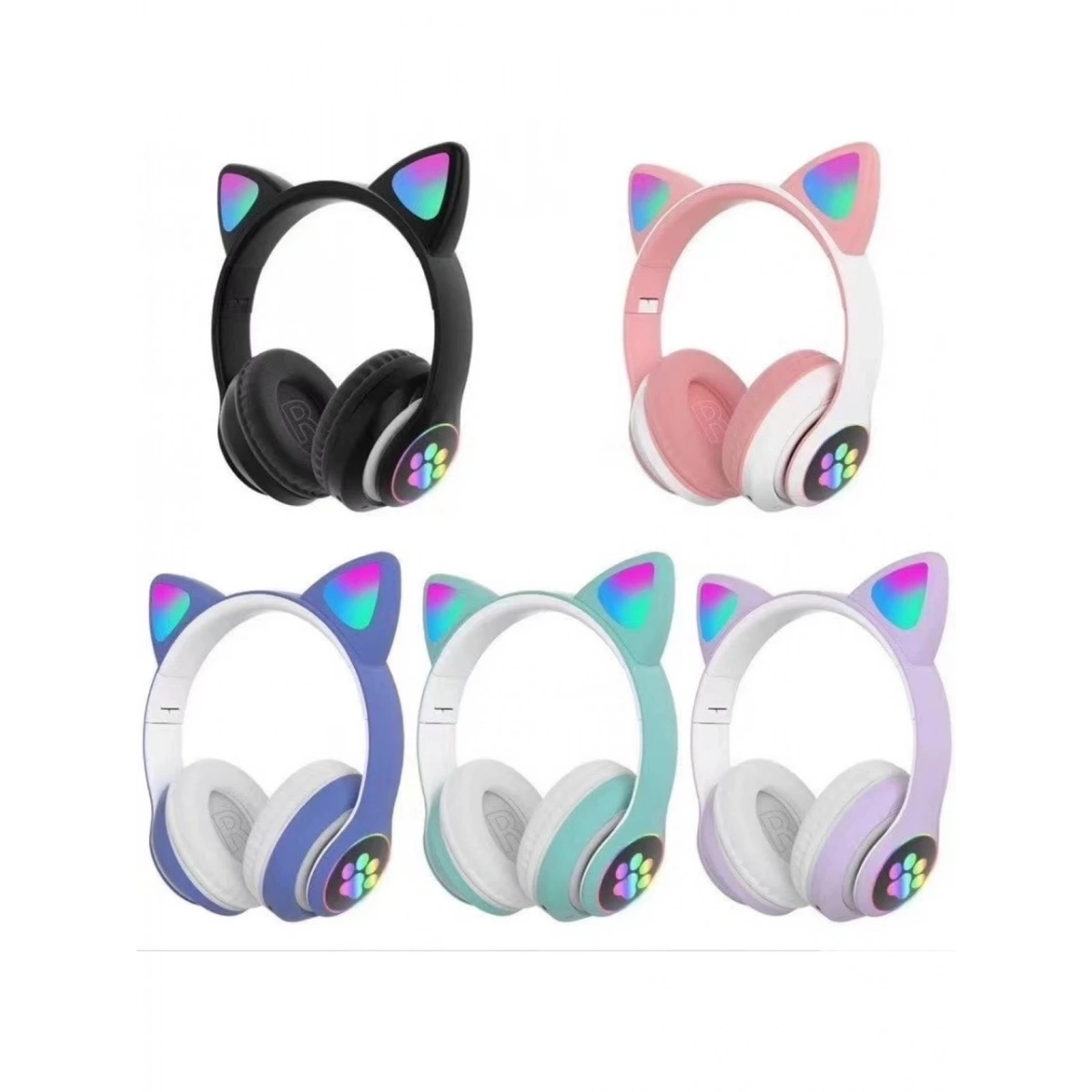 CAT STN-28 KABLOSUZ KAFA ÜSTÜ MAVİ KULAKLIK