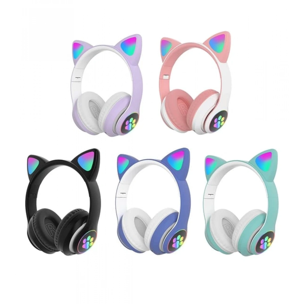 CAT STN-28 KABLOSUZ KAFA ÜSTÜ PEMBE KULAKLIK