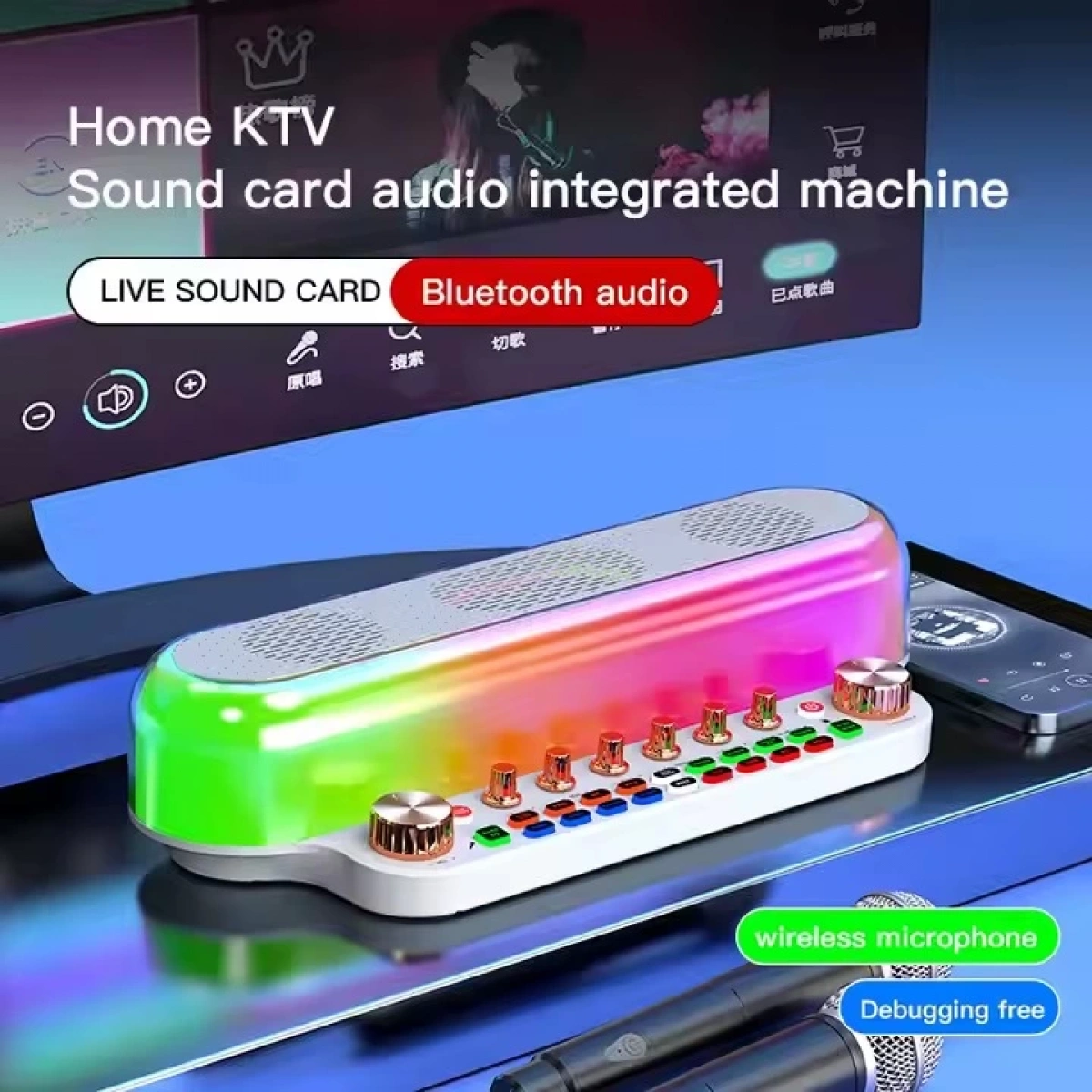 Çift Mikrofonlu Karaoke Speaker Sy12