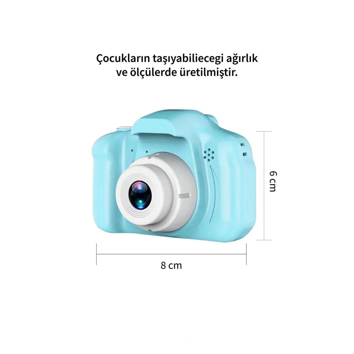 Çocuk Dijital Fotoğraf Makinesi KIDS X2 Mavi