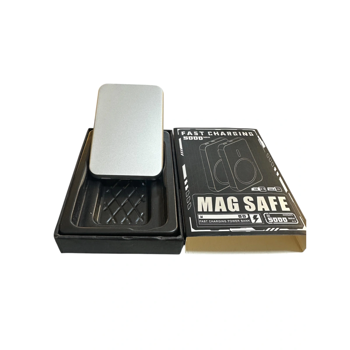 FAST CHARGİNG 15W HIZLI MAGSAFE POWERBANK AÇIK GRİ