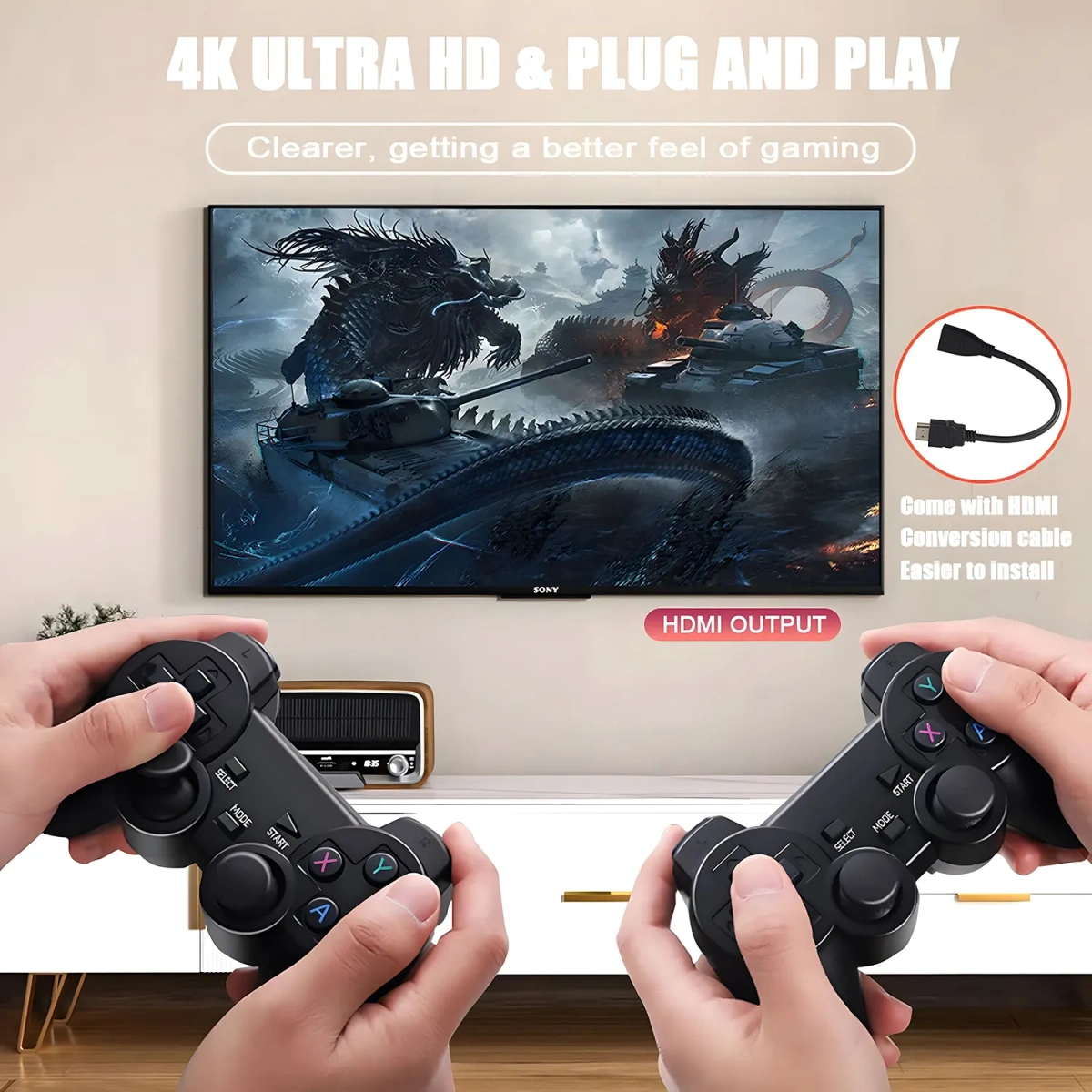 I-Dragon Game Stick X2 Plus Oyun Konsolu