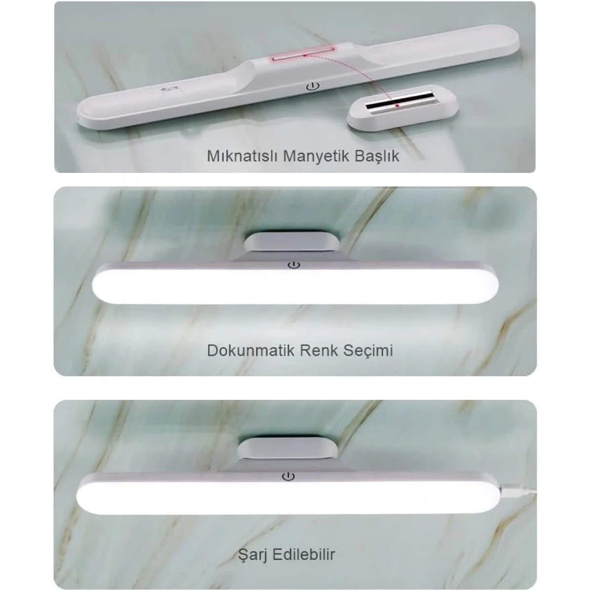 HIGHTEK SEZAR ŞARJLI LED APLİK 30CM HT0762