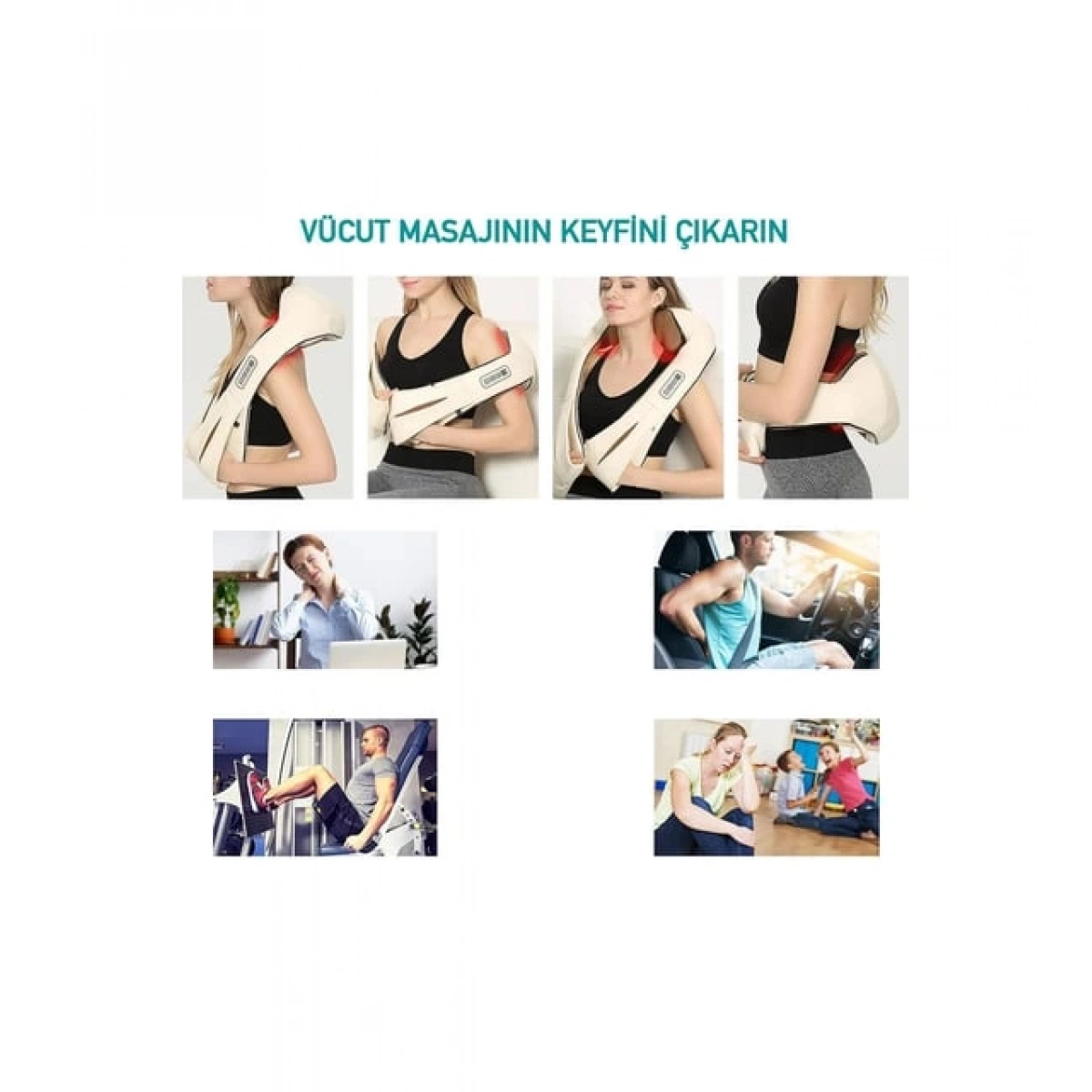 Hilda 102 Massager OF Neck Kneading Masaj Aleti Krem