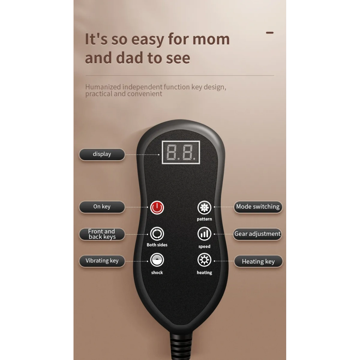 HiLDA HL-K5S Koltuk Masaj Aleti