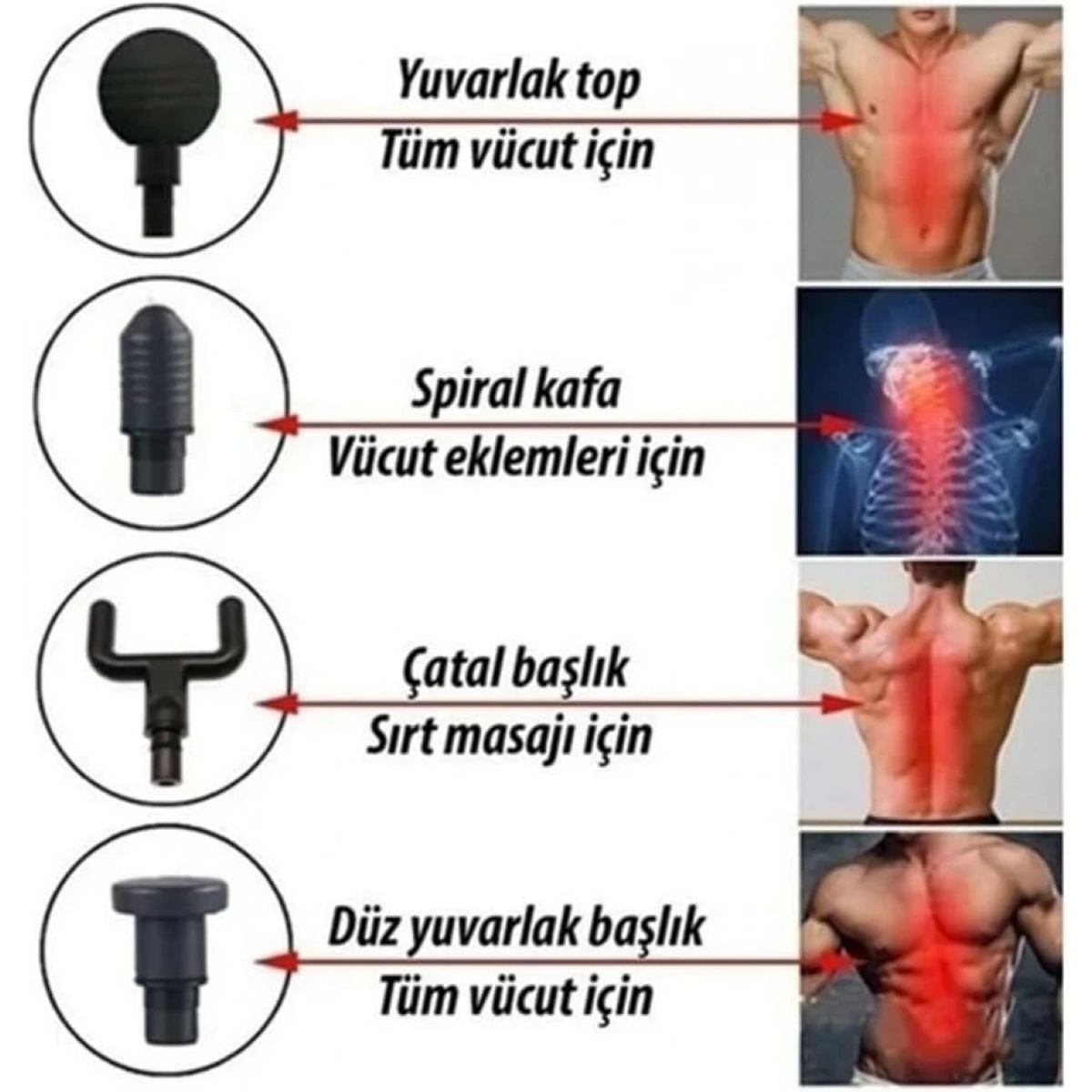 HiLDA KH-720 Masaj Aleti Kırmızı