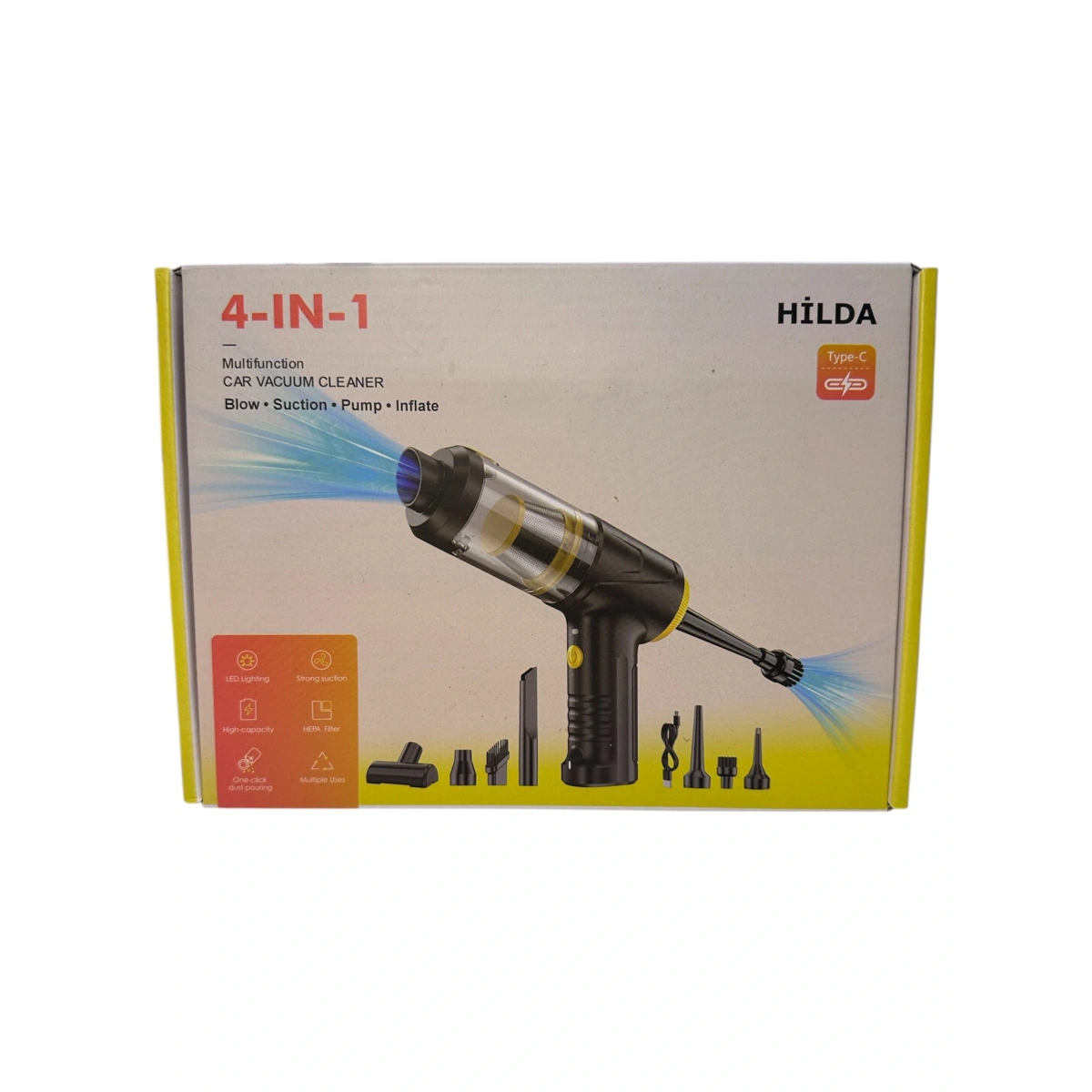 Hilda LT-145 Araç Süpürgesi Şarjlı