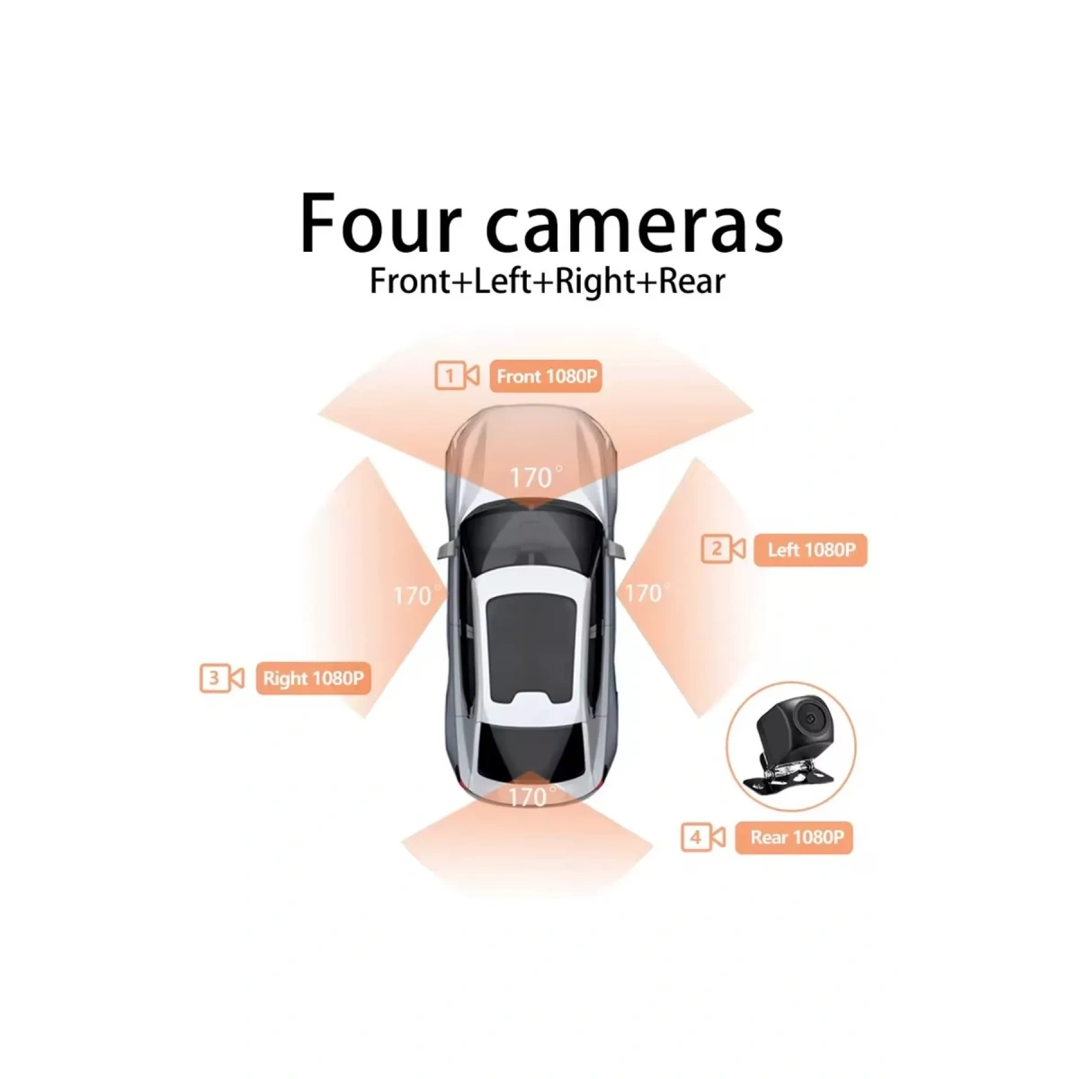 I-Dragon 4 Kameralı Araç Kamerası Y9-Gps