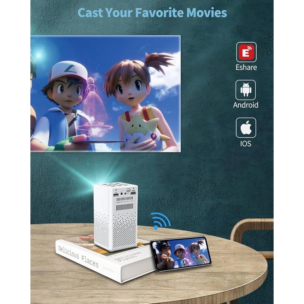 İ-Dragon DR-1000 Siyah Çantalı Projeksiyon