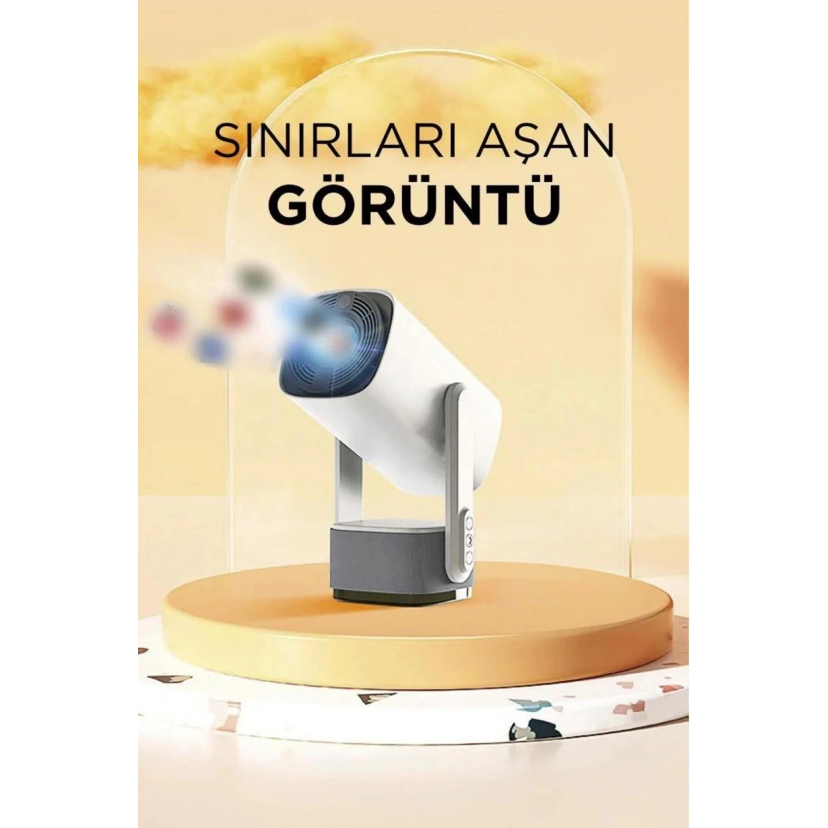 İ-Dragon DR-400 Şarjlı Projeksiyon Beyaz