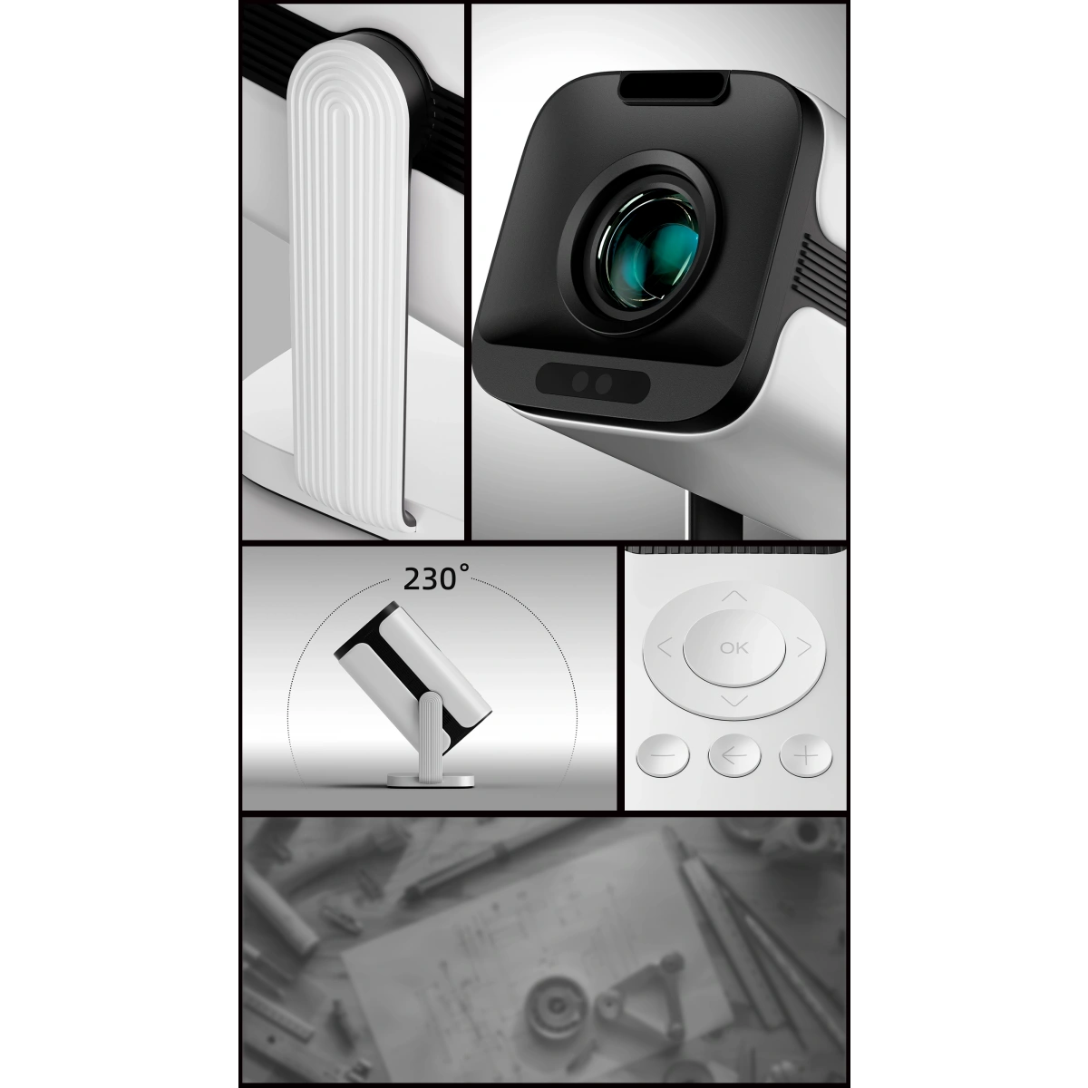 İ-Dragon DR-800 Projeksiyon Beyaz