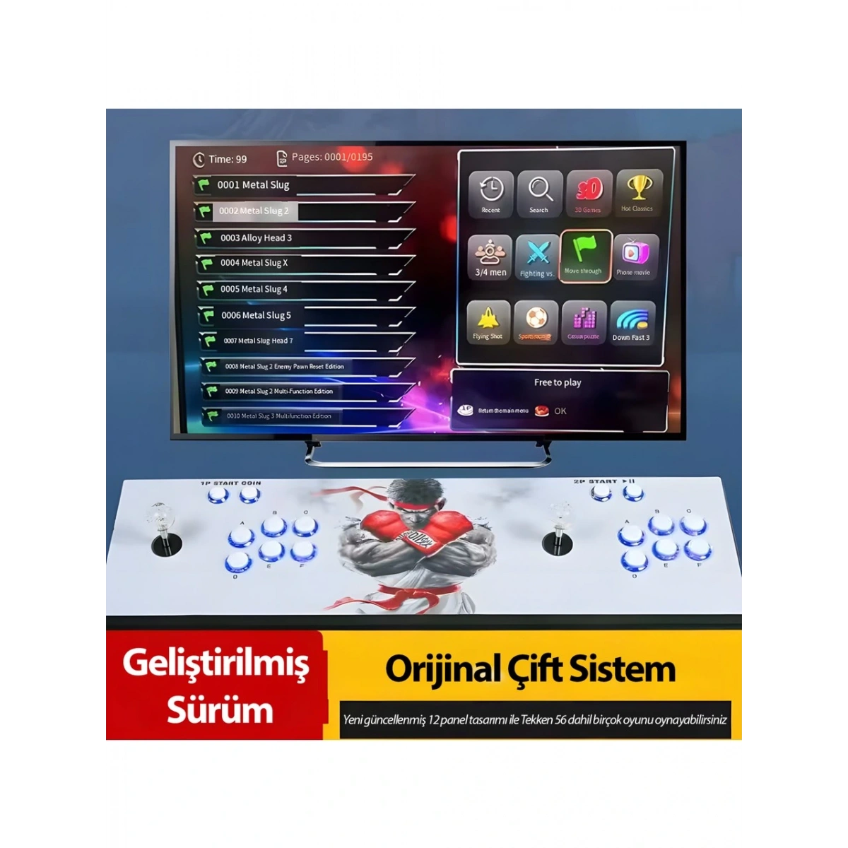 İ-Dragon Pandora 2D Çift Oyun Kolu