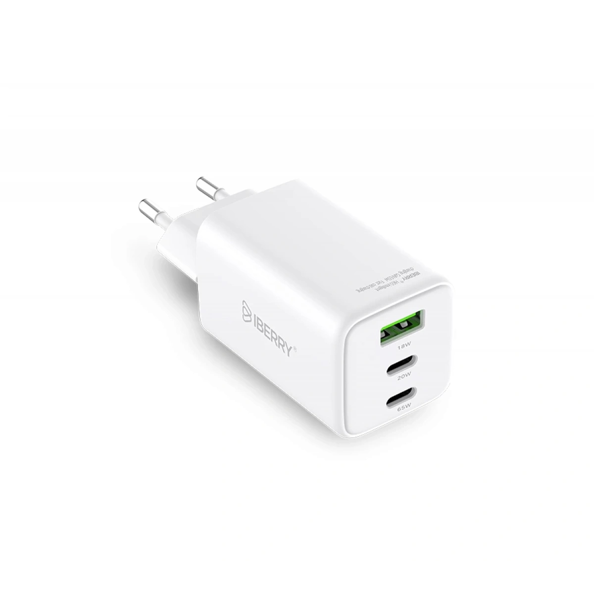 İBERRY 65W TYPE-C VE USB ÇIKIŞLI ADAPTÖR Hİ65