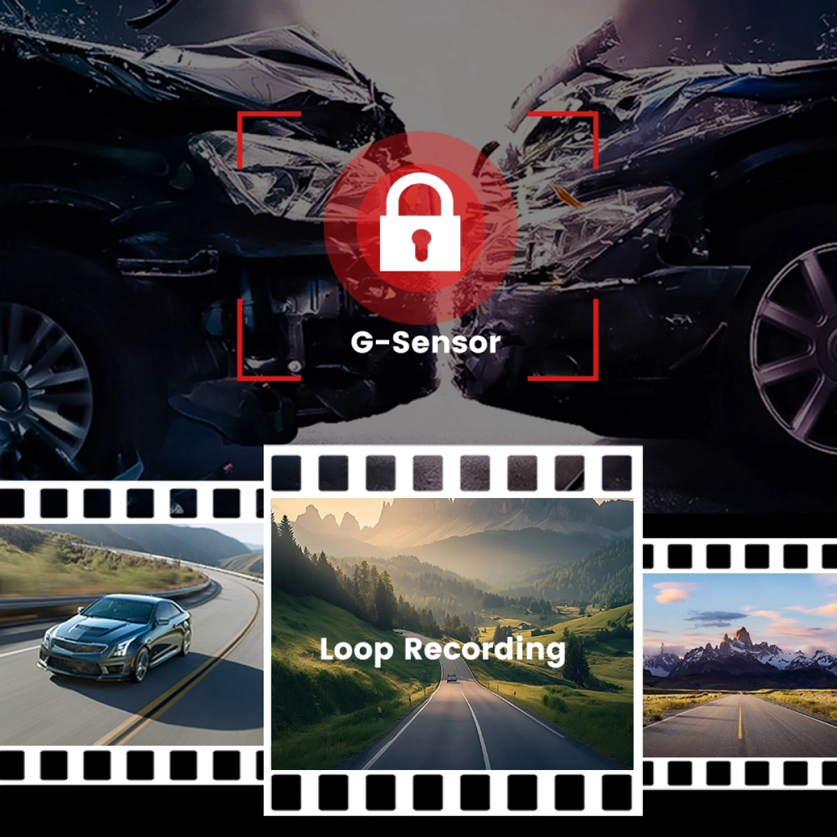 iDragon F9 3 Kameralı 4K Araç Kamerası