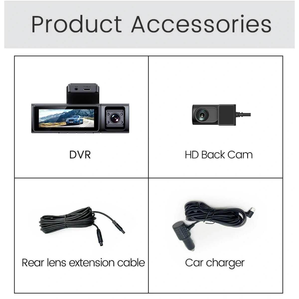 iDragon F9 3 Kameralı 4K Araç Kamerası